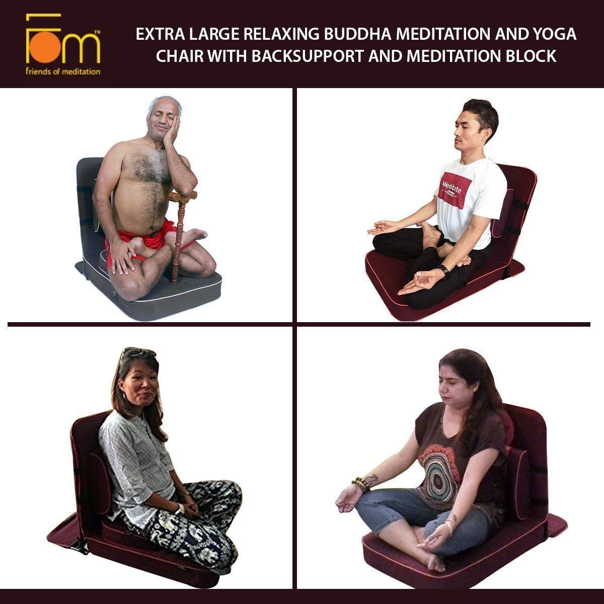 friends of meditation large relaxing buddha meditation and yoga seat