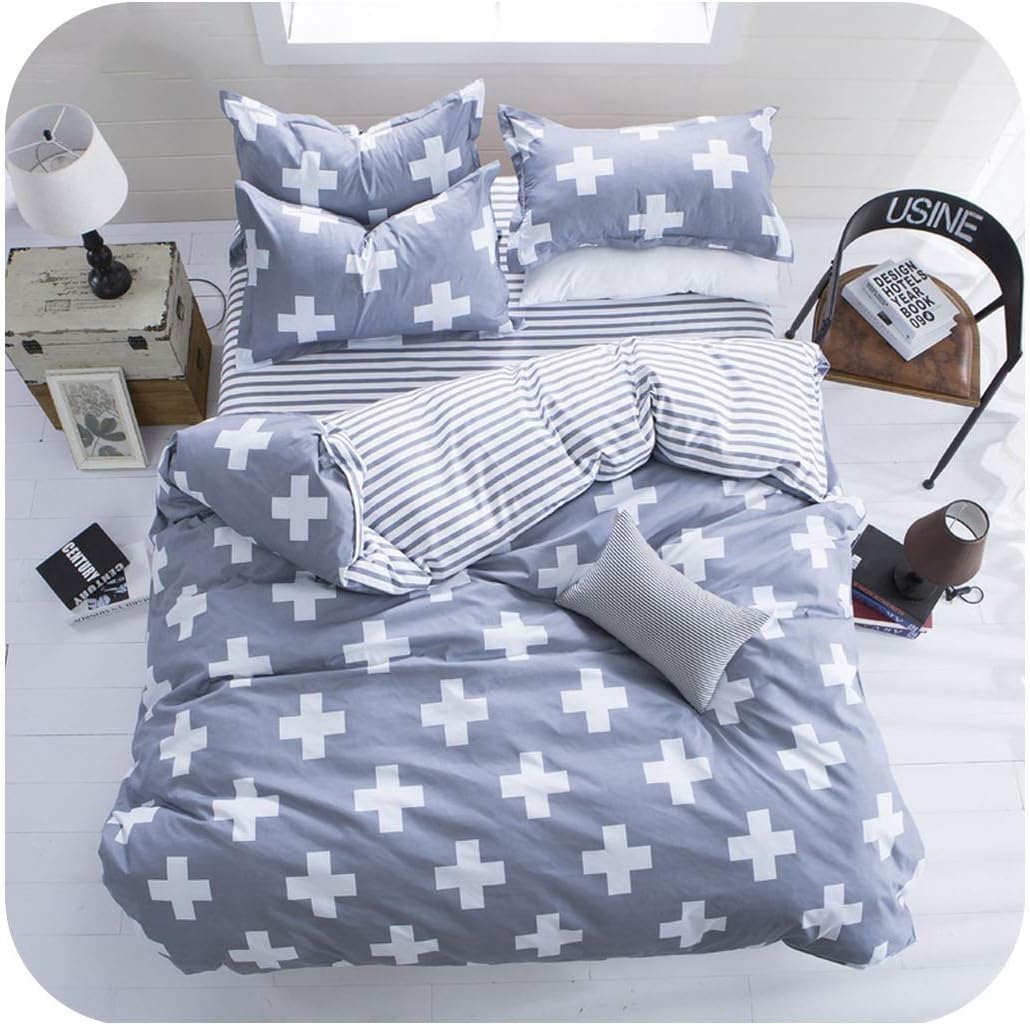 Small Basketball Cartoon Kids Bedding Sets Russia Single Twin Queen Size boy Child Baby Duvet Cover Set Sheet Set 140200 Bed Linen,20,4 Pcs Set Ru Europe