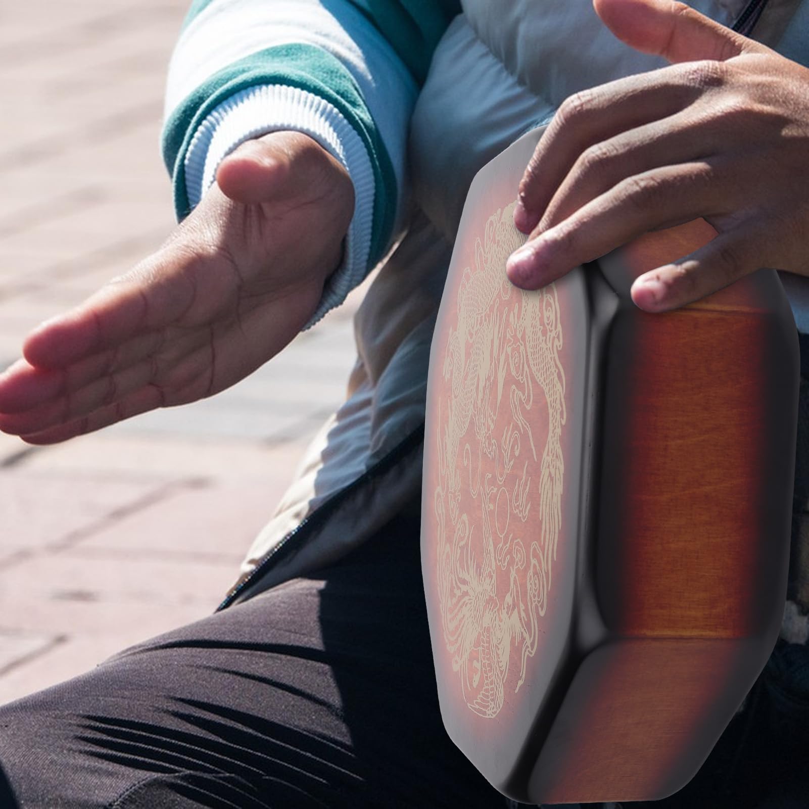 Brąż Birch Wood Cajon, Regulowany Pasek, Torba do Przechowywania, Bębny Ręczne dla Profesjonalnego Dźwięku Perkusji z, dla Wykonawców Ulicznych