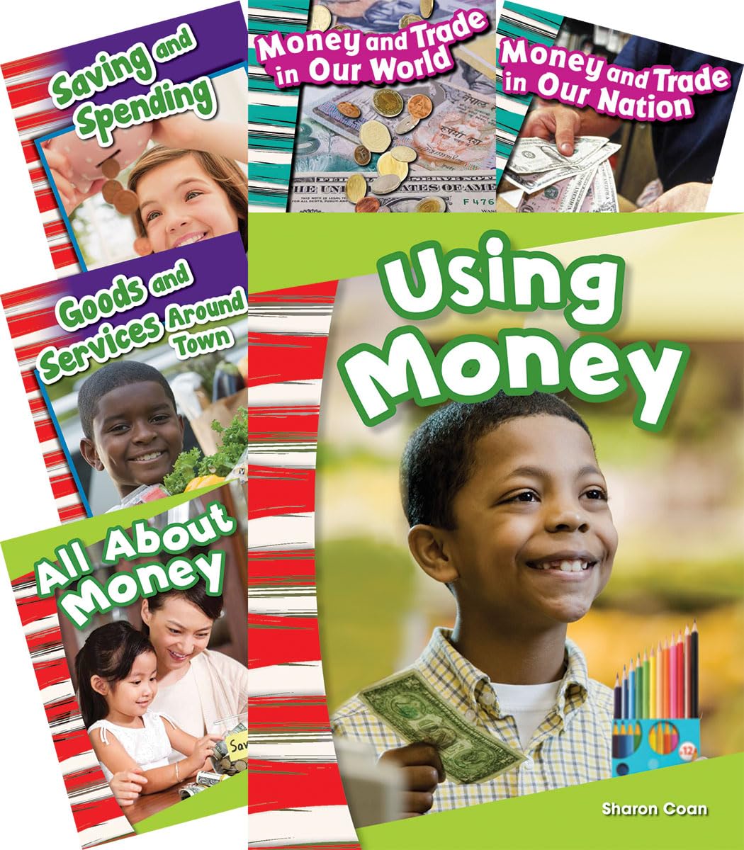 Teacher Created Materials - Primary Source Readers: Learning Economics - 6 Book Set - Grades K-2 - Guided Reading Level A - M