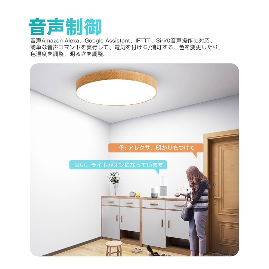 Amazon.co.jp : OFFDARKS シーリングライト LED スピーカー搭載