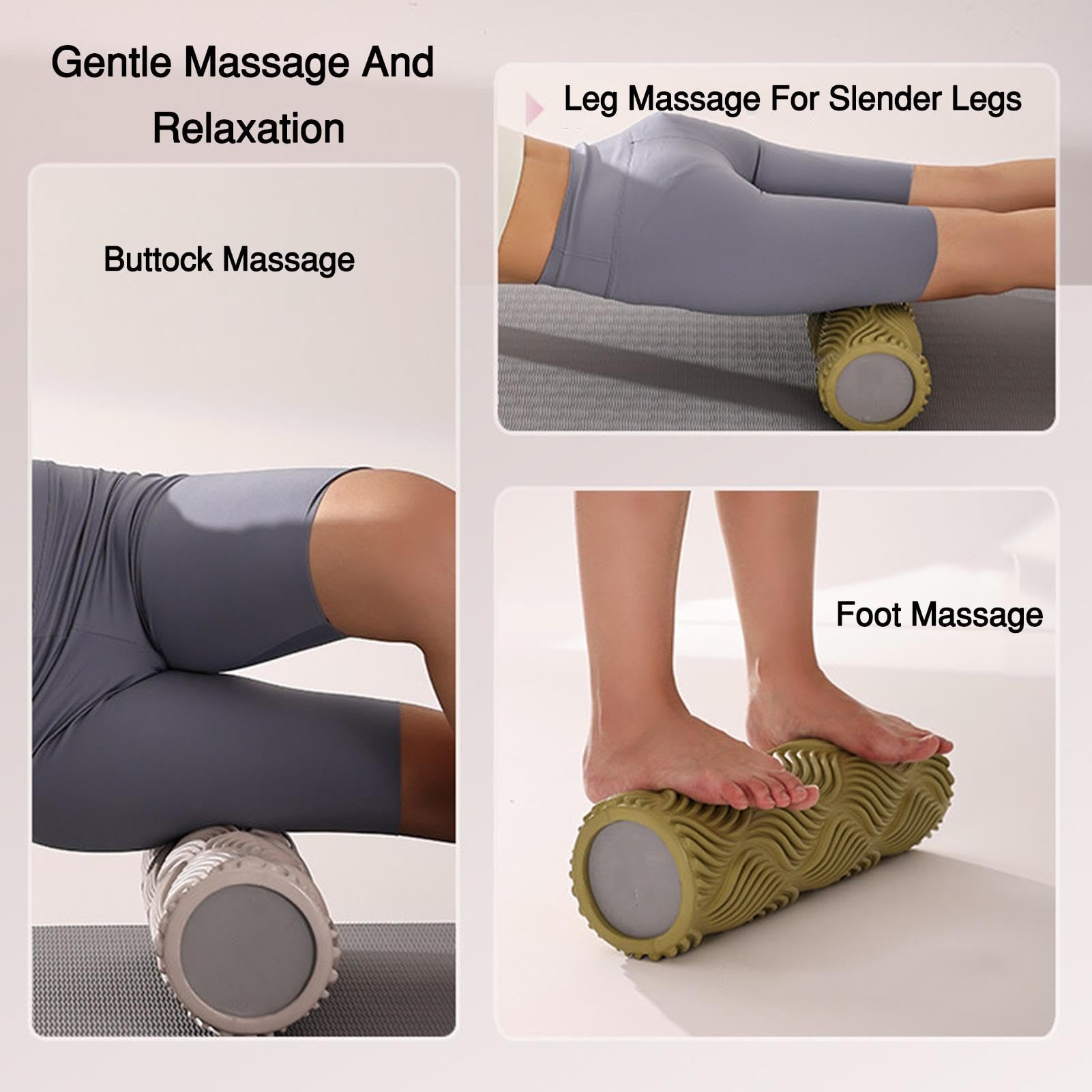 Rouleau en mousse solide, rouleau portable, massage complet du corps