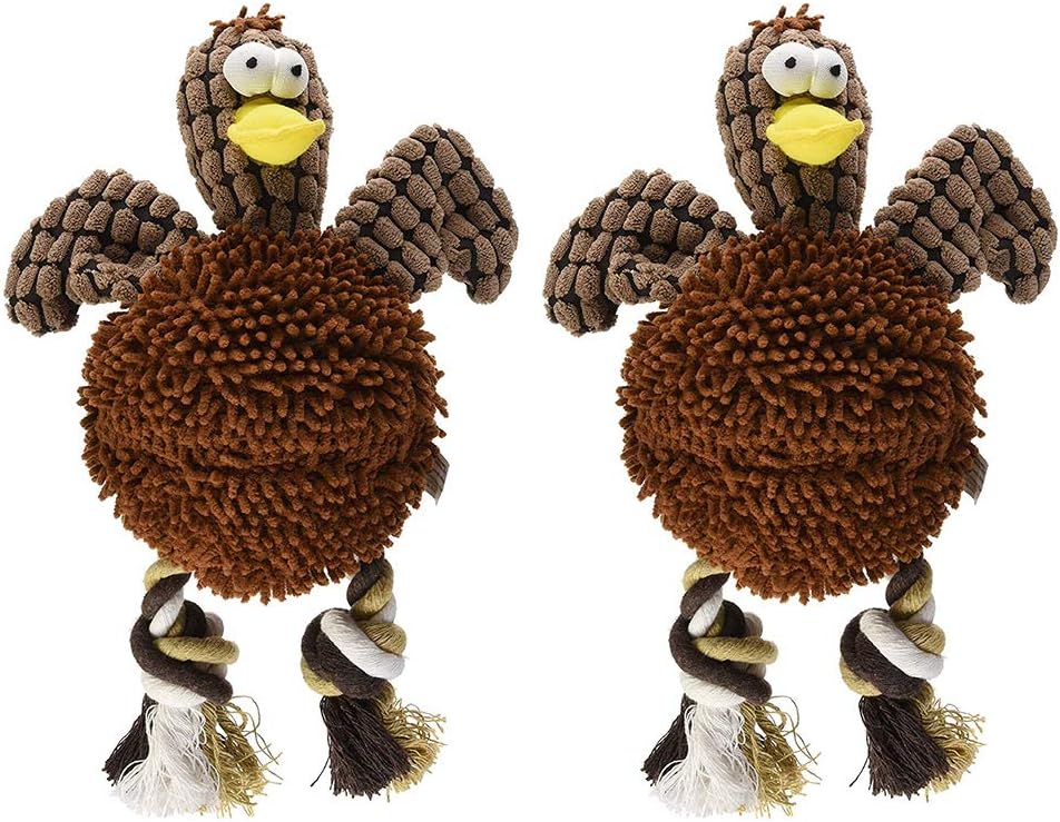 Ethical Pets Gigglers Chicken Dog Toy Assorted, 12" - 2 Pack