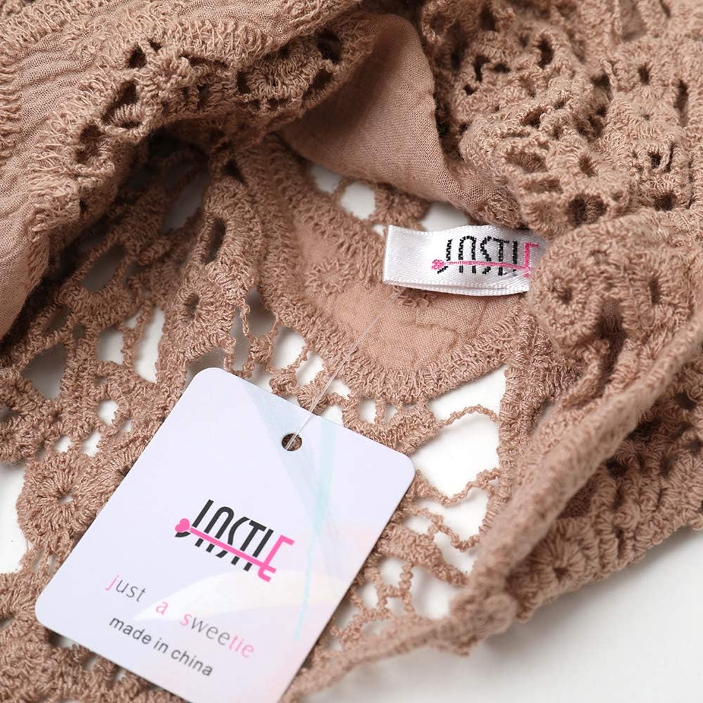 JASTIE Women Open Stitch Cardigan Boho Sleeveless Hippie Summer Hollow Out Solid Crochet Vest - Image 6