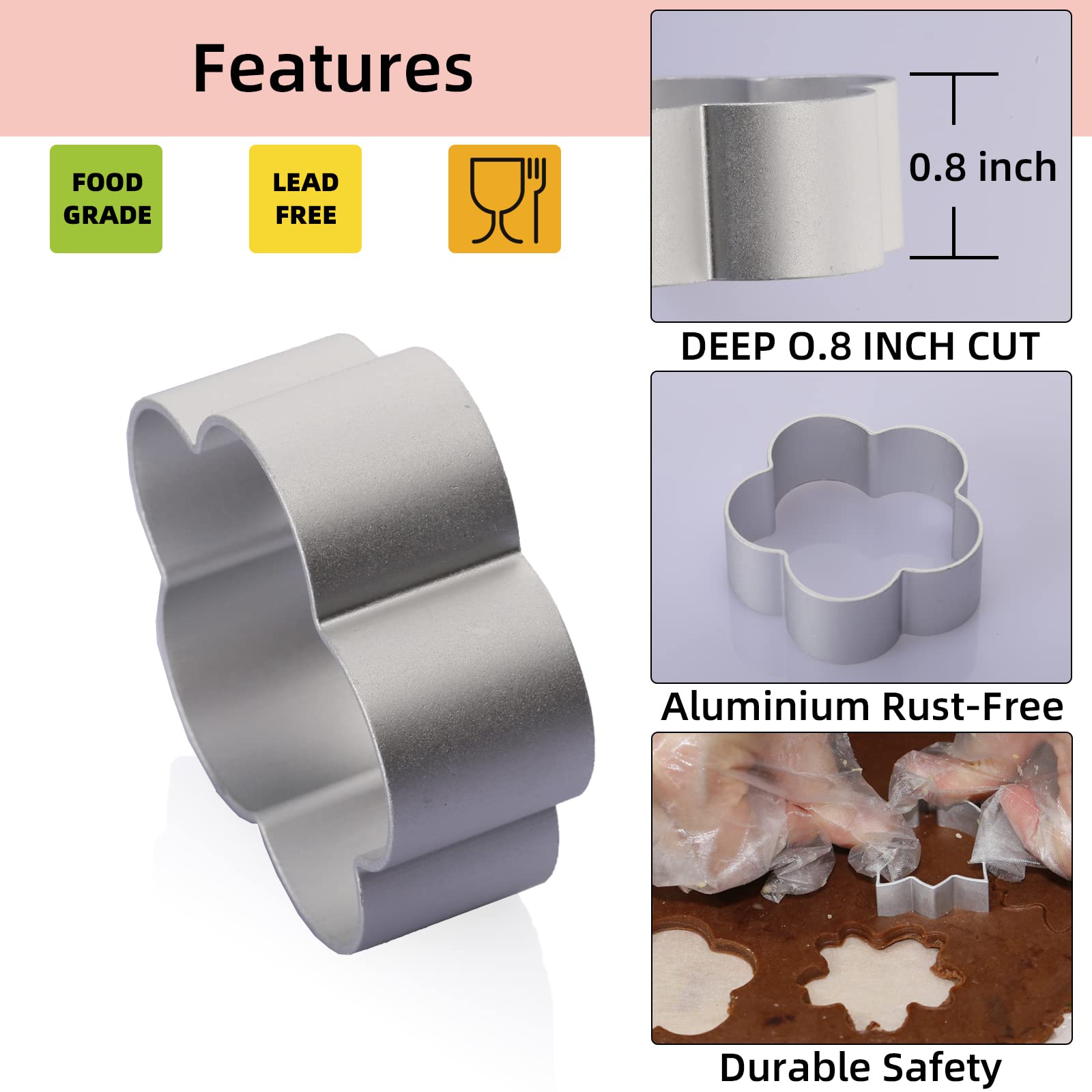 Amazon | フラワーシリーズ クッキーカッターセット 収納ボックス付