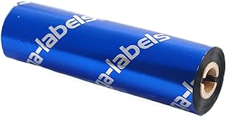 Thermotransfer Farbband schwarz 110 mm x 74 m - zega quantum (Harz Kratzfest) - für Desktopdrucker Zebra GK/GX/GC/TLP mit ...