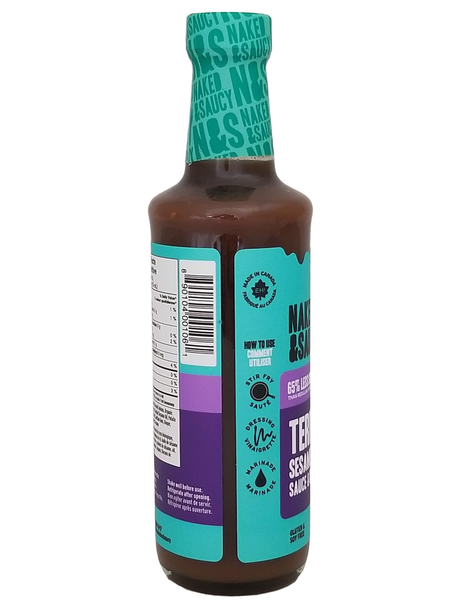 Amazon.com : Naked Teriyaki Sauce Sesame Ginger, 296 ML : Grocery