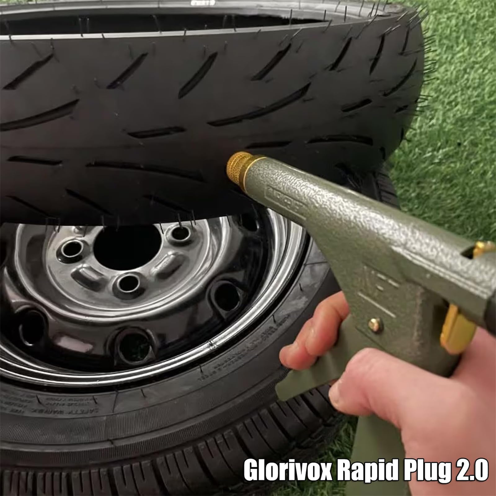 Glorivox Rapid Plug 2.0, Kit De Reparación De Neumáticos Rapid Plug 2.0, 2024 Rapidplug 2.0, Kit De Reparación De Neumáticos Rapidplug 2.0 Con Tapón En Forma De Seta Para Pinchazos Y Desinflados