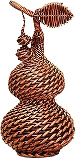 デスクトップの装飾 デスクトップ像の装飾品手織り工芸品枝編み細工品ひょうたん装飾卓上装飾ポーチリビングルームの寝室の家のカウンター装飾 デスクトップの装飾品 (Size : Small)