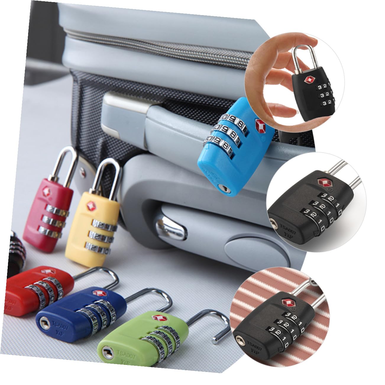 Angoily 12pezzi Serrature Combinazione Per Valigie e Bagagli Design Moderno e Facile Da Usare Adatte Per Viaggi e Zaini Sicurezza Senza Chiave Con Codice