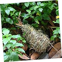Vista 2 de Mipcase Nido de pájaro de paja hecho a mano para tejer loro de hierba
