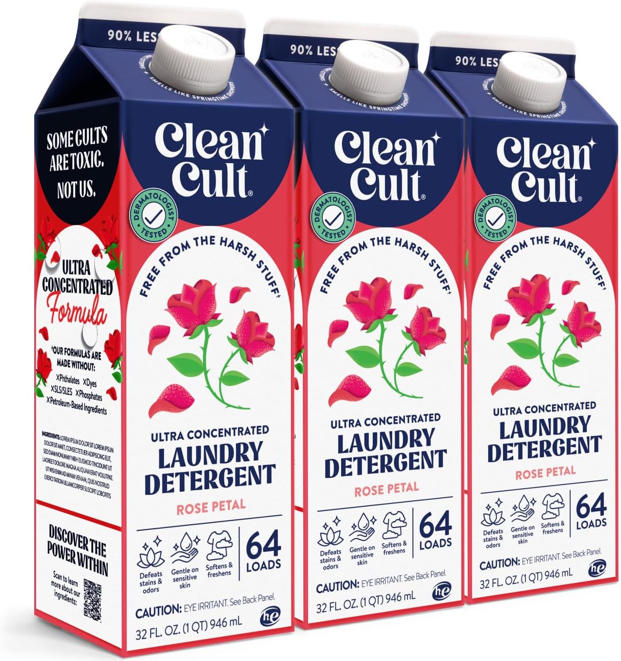 Ultra Concentrated Liquid Laundry Deternt Soap, 192 loads (), Long