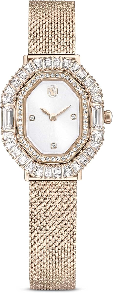 Reloj Matrix Octagon, Fabricado en Suiza, Cristales transparentes, Tono Dorado, Acabados en acero inoxidable