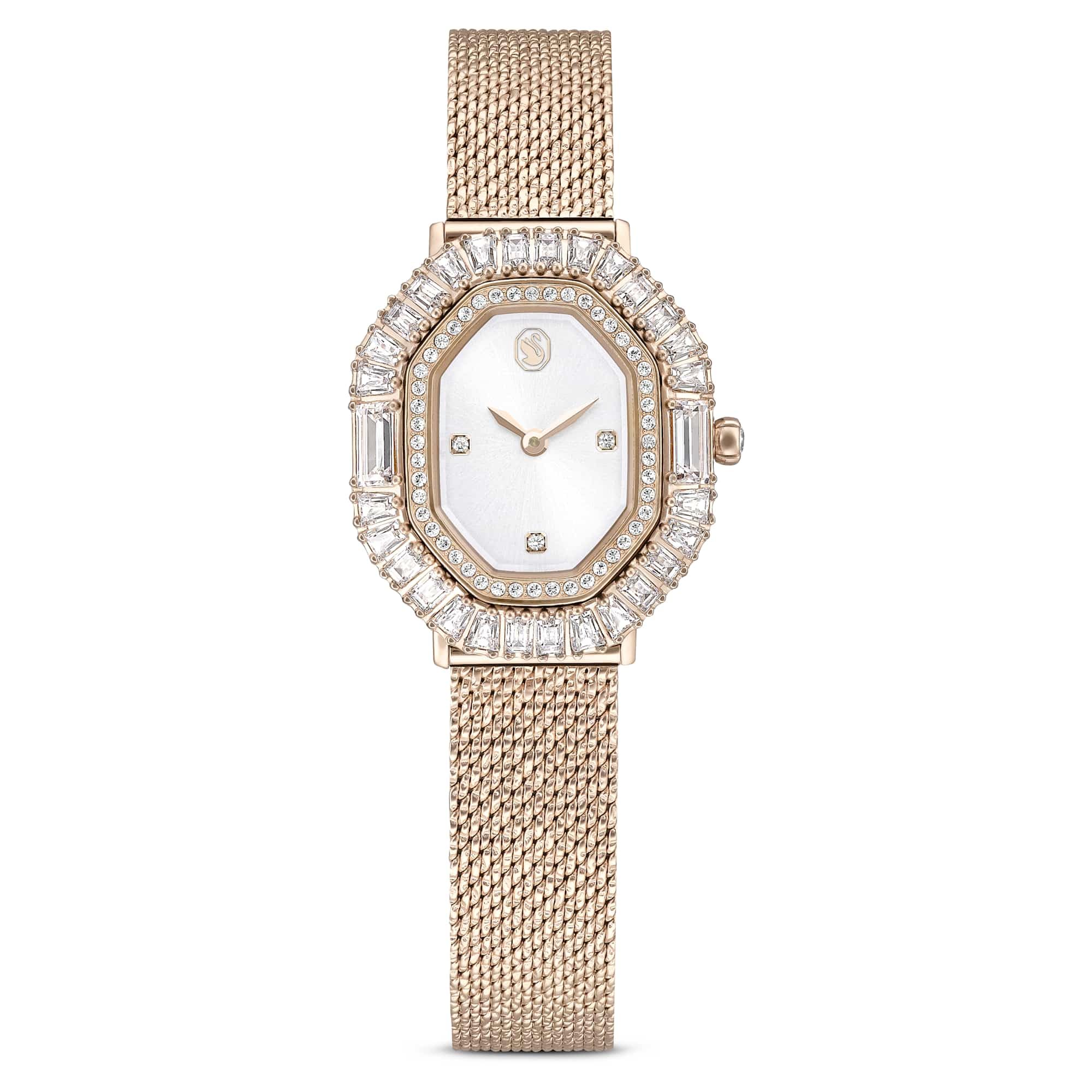 

                                                    Swarovski Matrix Octagon Watch, Metal Bracelet, Go