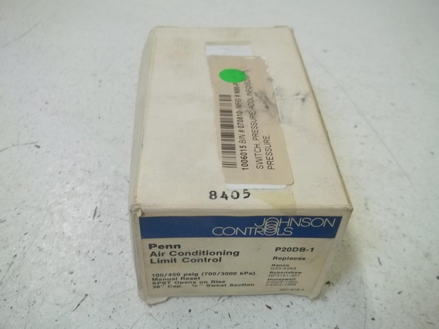 Johnson Controls, Inc. P20DB1 Thermopilot