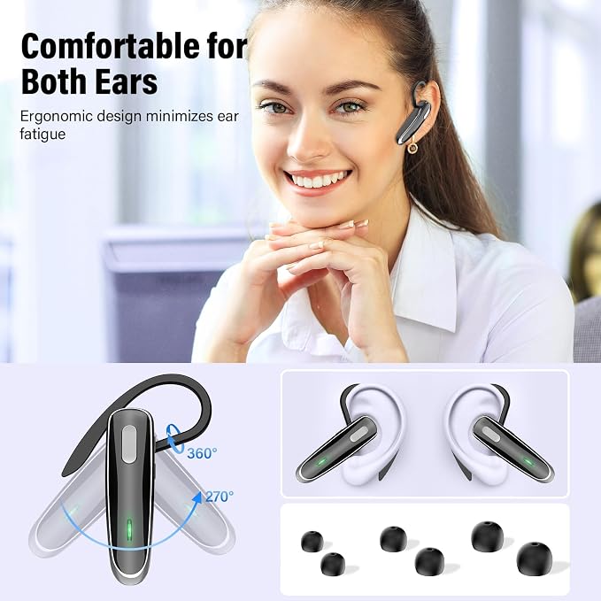 Auriculares Bluetooth inalámbricos con micrófono y resistencia IPX7 miniatura 6