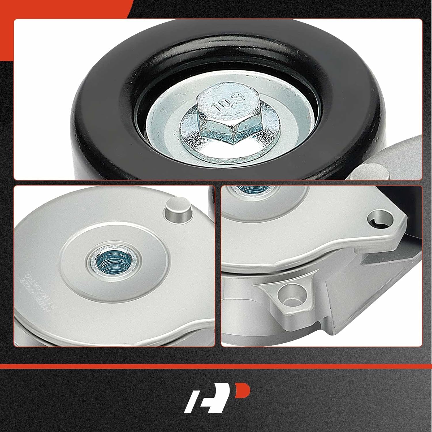 A-Premium Belt Tensioner Assembly with Pulley Compatible with Nissan Sentra 2013-2019, Juke 2011-2017, Rogue Sport 2017-2019, Replace# 119551KC0A