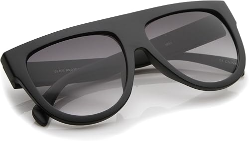 Miniatura 4 de zeroUV Grande Oversize Wide Templo Flat parte superior Aviator anteojos de sol 57 mm