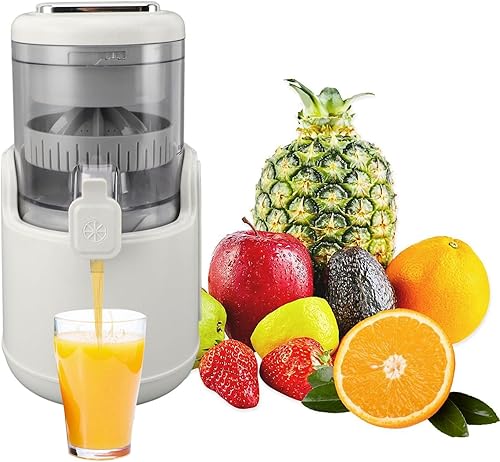 Exprimidor eléctrico de cítricos, máquina exprimidora recargable con cable USB y cepillo de limpieza, exprimidor eléctrico de limón para naranja,