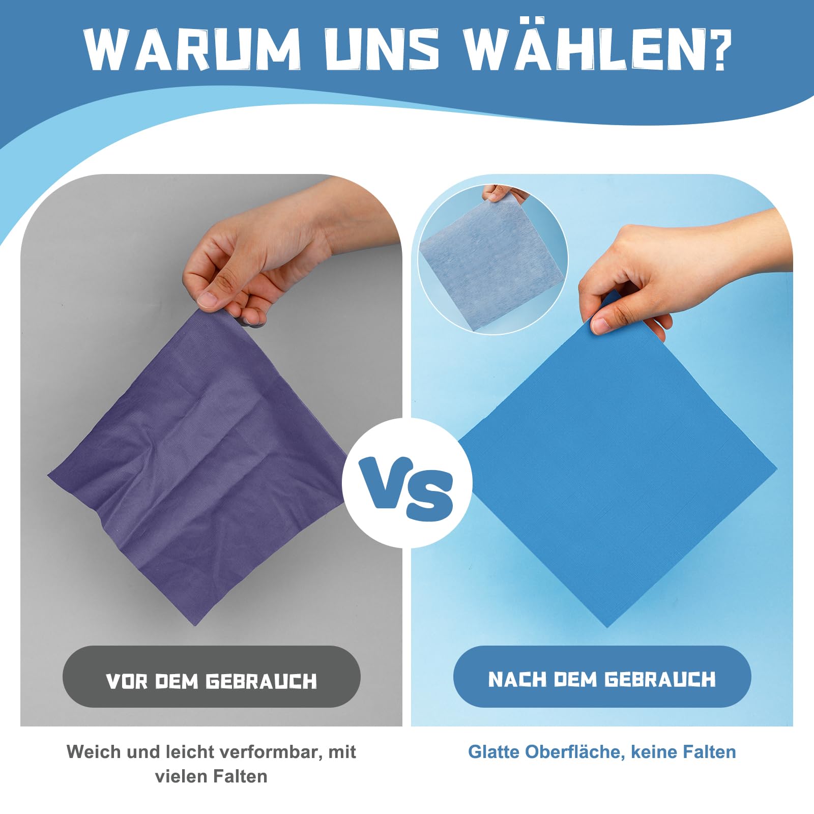 Weißes Bügelvlies 50g/m² - Leichte Vlieseinlage Zum Verstärken Von Stoffen