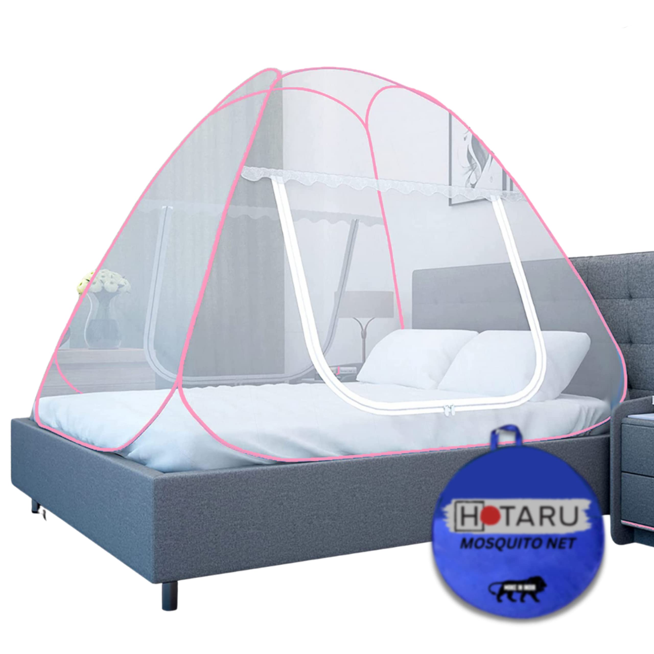 See full amazon price history chart for Hotaru Mosquito Net for Double Bed | King Size Foldable Machardani | Polyester 30GSM Strong Net | PVC Coated Corrosion Resistant Steel Wire - King Size (King Size (Width 190cm to 210cm), Pink) Hotaru Mosquito Net for Double Bed | King Size Foldable Machardani | Polyester 30GSM Strong Net | PVC Coated Corrosion Resistant Steel Wire - King Size (King Size (Width 190cm to 210cm), Pink) (B0BD8WTFMT) Amazon Price History, Amazon Price Tracker