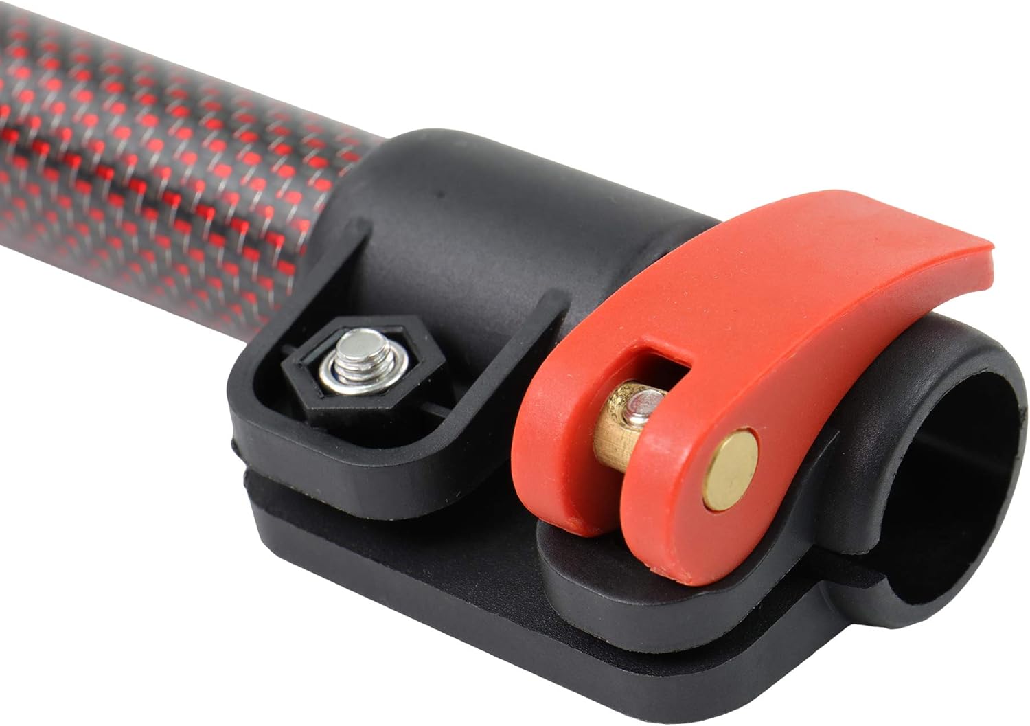 Red Belly LS Carbon Fiber Shaft for Minelab Equinox Metal Detector