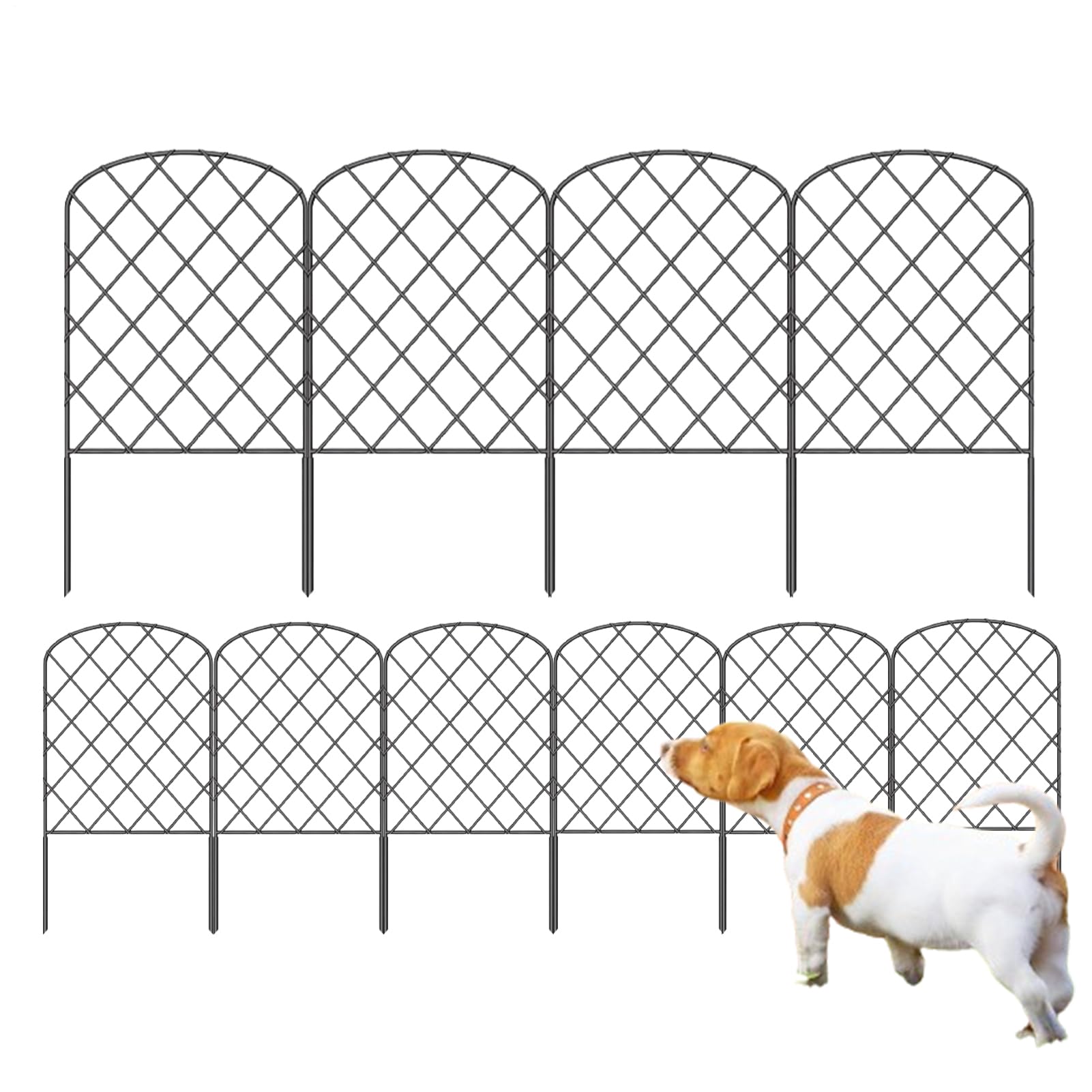 Recinto per Cani Esterno Cortile Per Esterni 10X, Traliccio, Rete, Cancello | Recinzione per Giardino Cortile, Patio, Balcone, , Recinto Cani, Pollaio, Recinto Conigli, Aiuola, Campeggio, Camper