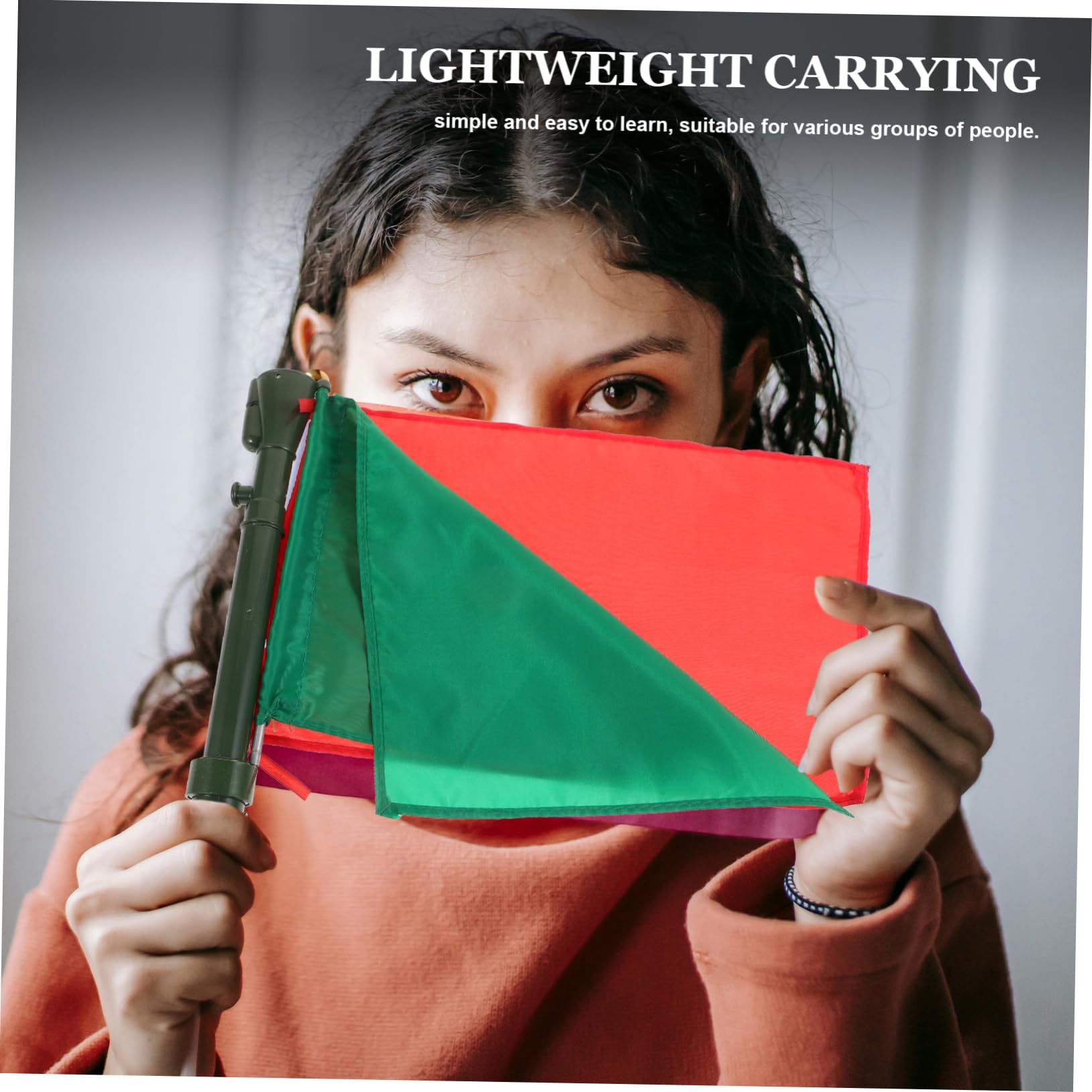 OSOLADY Racing Conducting Flag Handheld Signal Flag for Referees Sports Equipment