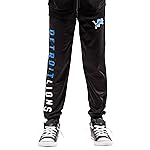Ultra Game NFL Official Youth Super Soft Game Day Jogger Sweatpants, Detroit Lions, Team Color, 18-20