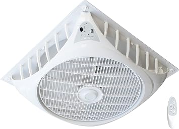 SPT SF-1691CB DC-Motor Drop Ceiling Fan, white, 16 fan