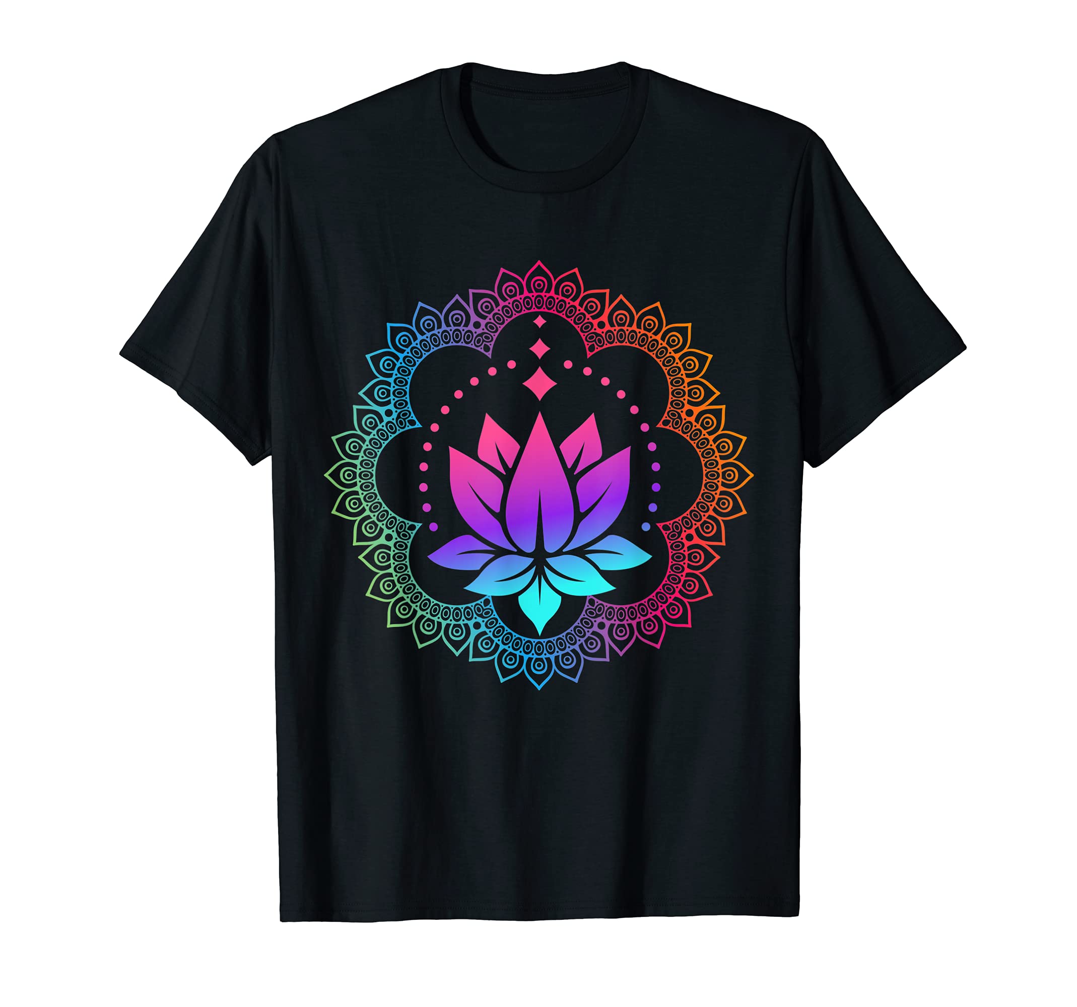 Spiritual Healer Reiki Practitioner TherapistLotus Mandala Spiritual Reiki Master Yoga Chakra T-ShirtOEKO-TEX STANDARD 100