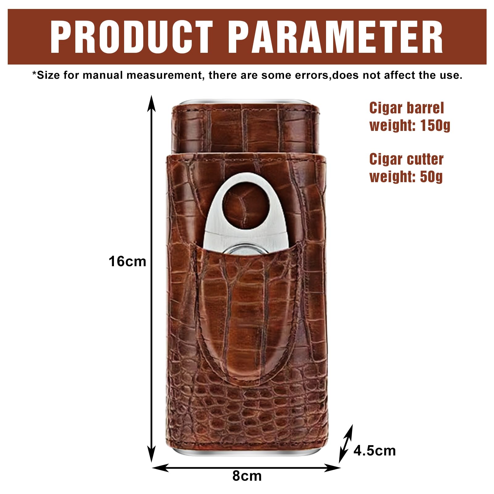 Etui na cygara na 3 cygara, humidory, przenośny humidor, krótkie wycieczki