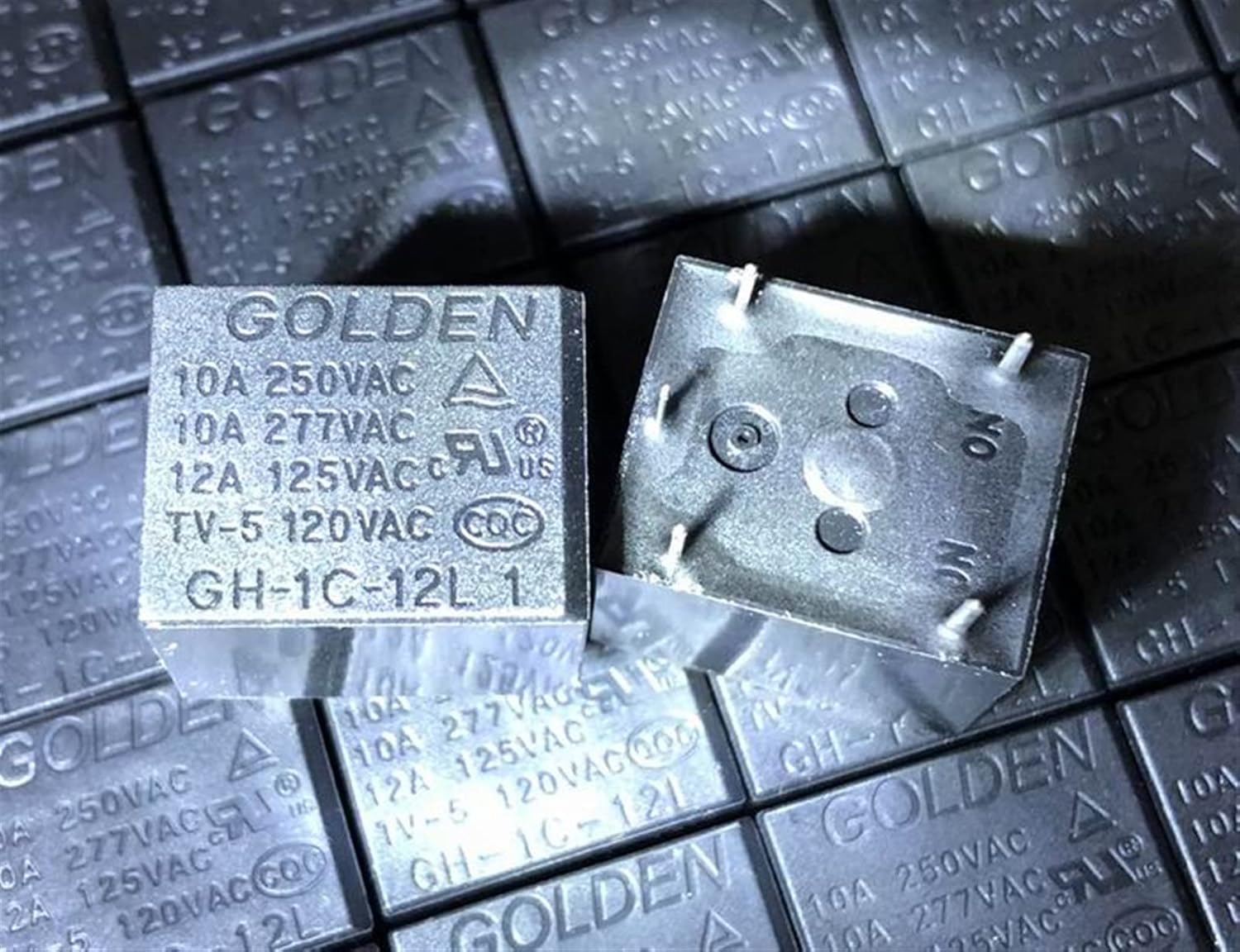 New GH-1C-6L GH-1C-9LS GH-1C-12L GH-1C-12L1 GH-1C-12LF2 GH-1C-15HG GH-1C-24L GH-1C-24HG GH-1C-48L Relay 5pins(GH-1C-12LF2 12V-12A)