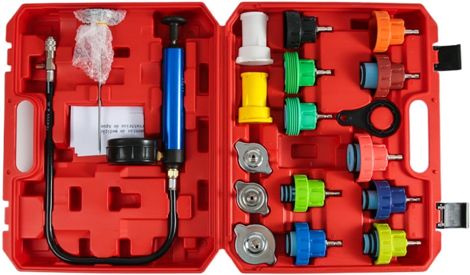 Radiator Pressure Tester - Quick Test Vacuum Refill - Pressure Tester Coolant Vacuum Refill Kit | for Diagnostic Detection Hydraulic Vehicle Truck Rv SUV