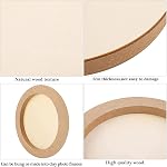 6Pcs Toile en bois, Panneaux ronds en bois pour la peinture, Artiste non fini Épaisseur cercle de bois Toile fournitures d'art pour artisanat bois encaustique Burning(8",10",12")