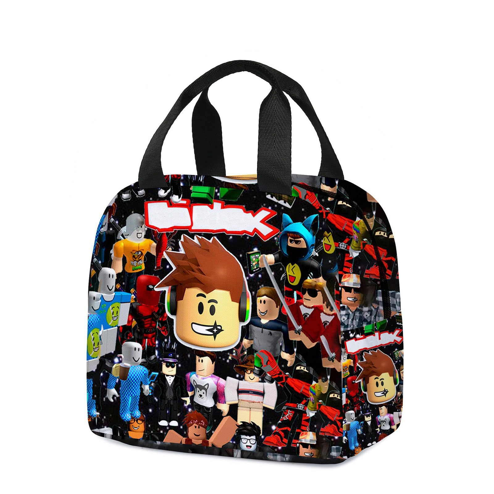 Robbbblox Lunch Bag, Robbbblox Lunch Box, Insulated Reusable Lunch Box