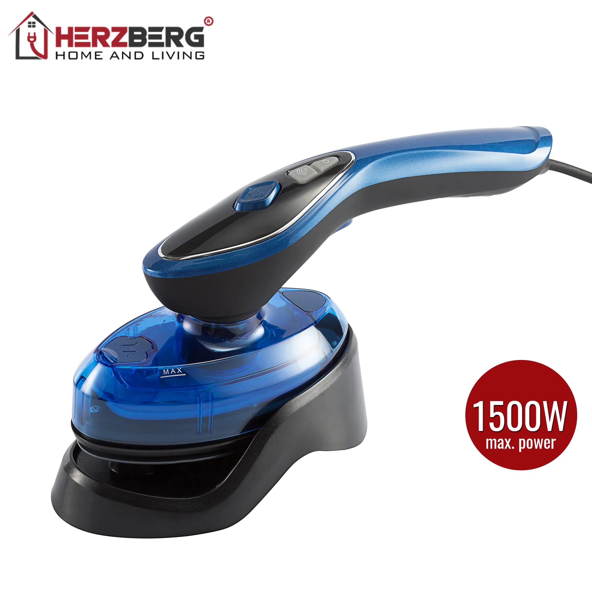 Herzberg Drut do prasowania pionowego-parownica na sucho 3Bar-Fer 2 w 1 HG8056