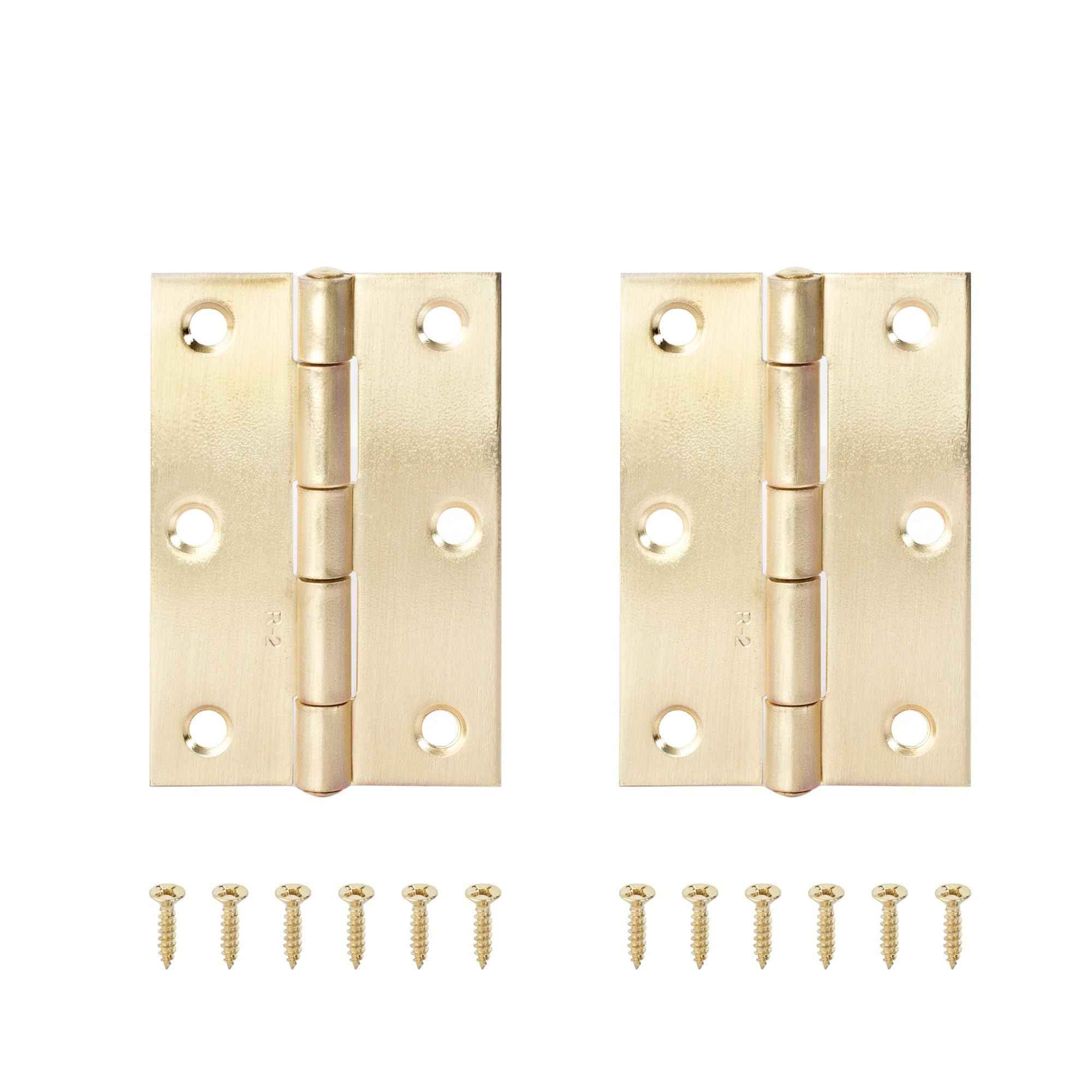 Chtkagv Golden 75.5Mm 2Pcs 2Pcs Stainless Steel Hinge 270 Degree Folding