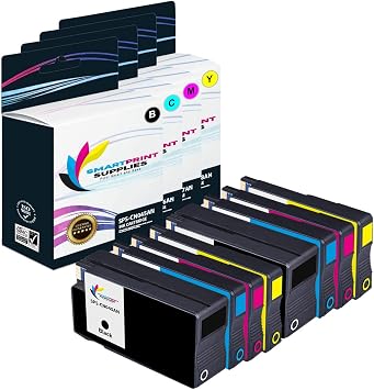 Compatible 950XL 951XL High Yield Ink Cartridge Replacement for HP OfficeJet Pro 251DW 276DW MFP Printers Black, Cyan, Magenta, Yellow- 8 Pack