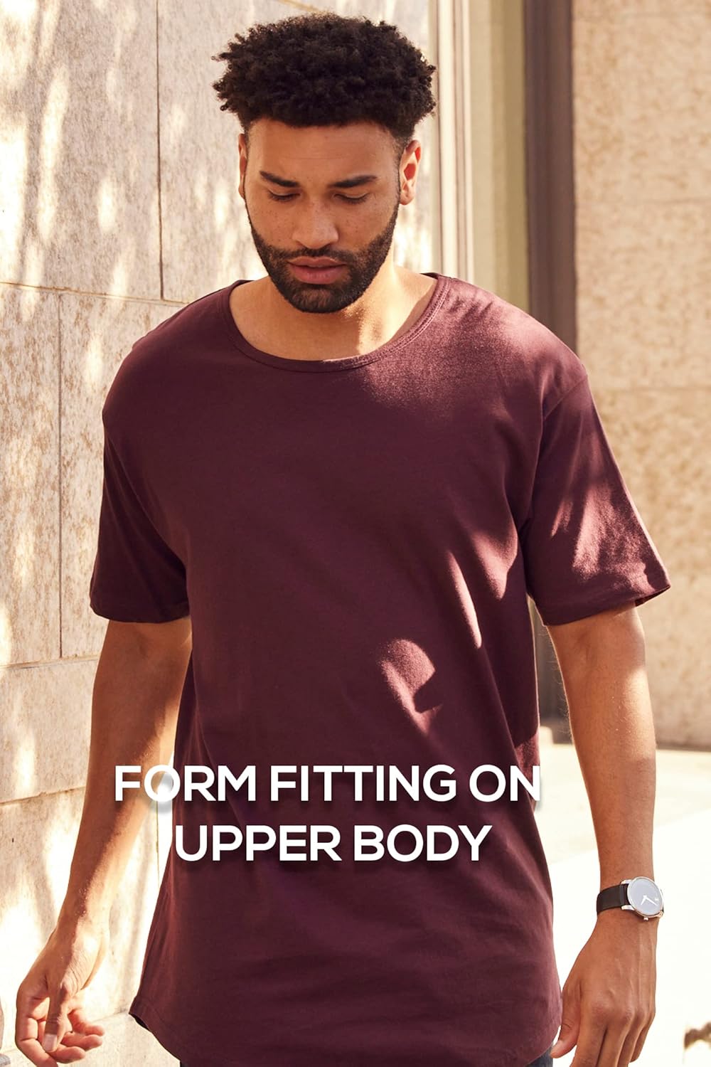 ShirtBANC Hipster Hip Hop Elong Drop Cut Mens Shirt Dance Dropcut Tshirt