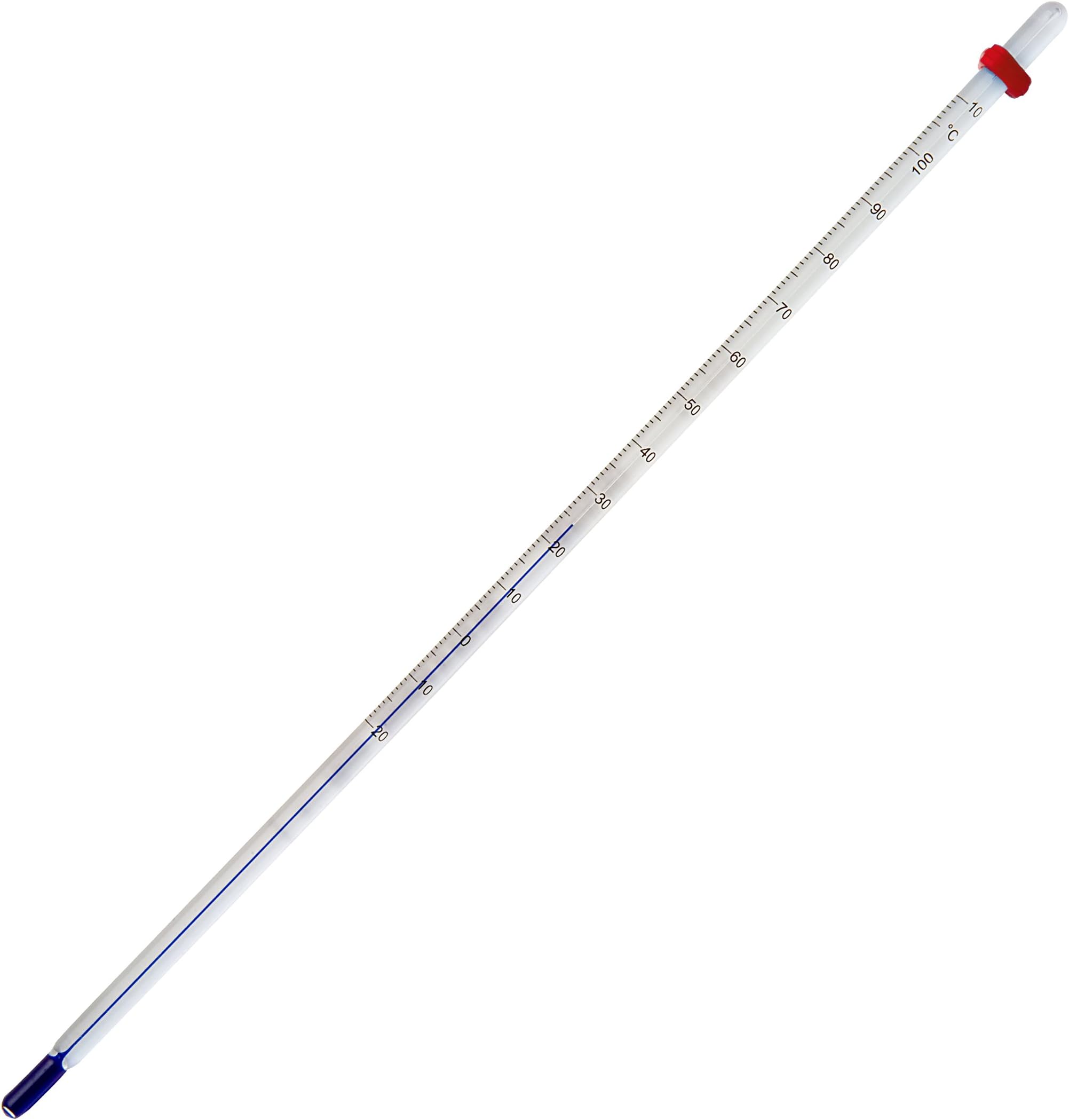 SP Bel-Art, H-B DURAC Plus General Purpose Liquid-In-Glass Laboratory Thermometer; -20 to 110C, 76mm Immersion, Organic Liquid Fill (B60700-0400)