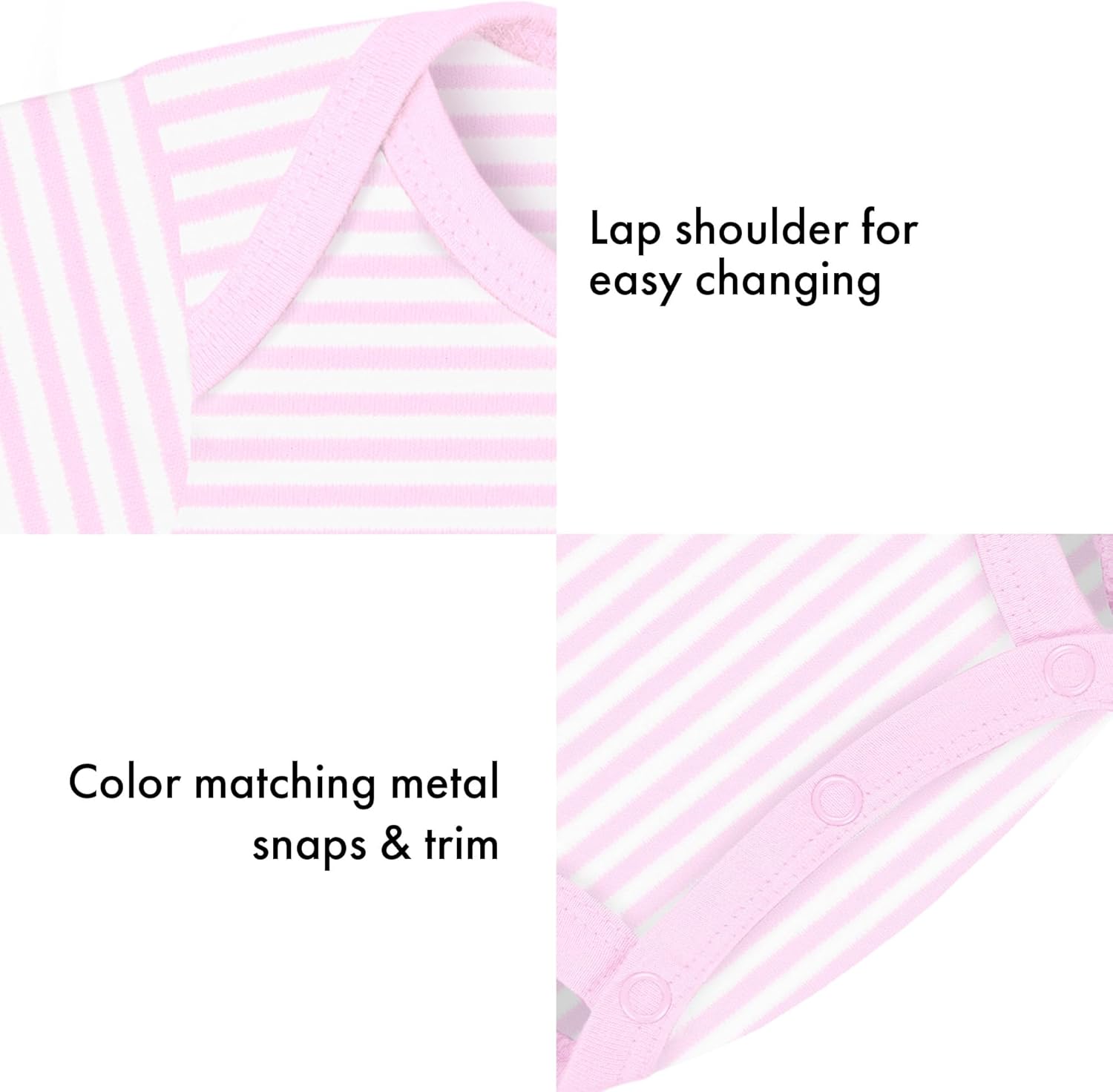 Creative Knitwear College Baby Striped Long Sleeve Bodysuit - Team Logo, Multiple Colors, Unisex (0-12 Months) - Image 4