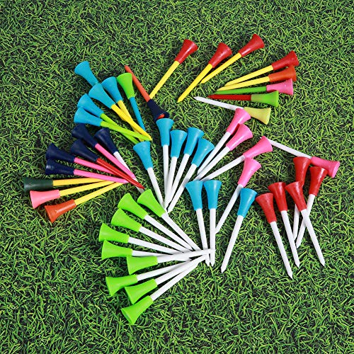 Golf-tee-50PCS-Plastic-Plastic-Golf-Tees-Long-Tees-83Mm-Mixed-Colors-Golf-Training