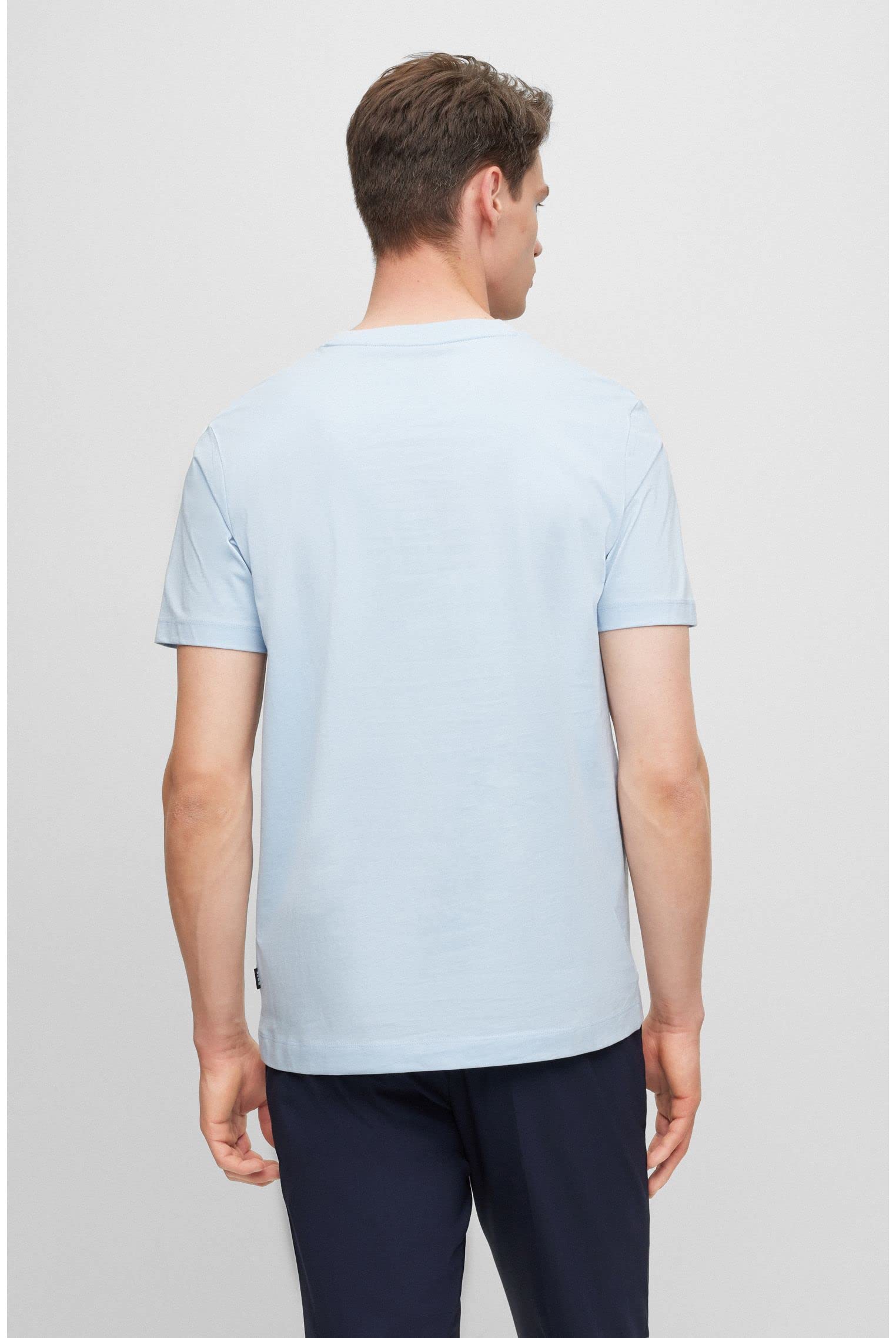 Boss Chest Logo Soft Jersey Crew Neck T-Shirt T-Shirt Uomo (Pacco da 1)