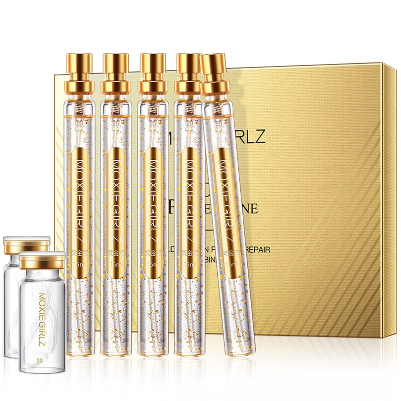 Instalift Protein Thread Lifting Set, Soluble And Nano Gold Essence Combination, Absorbable Collagen for Face Lift, Line Carving (With 2 x Thread)