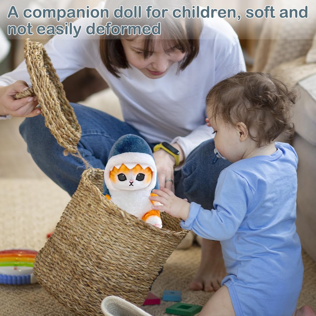 LGWJHCY Poupée En Peluche Requin Chat, Shark Cat Plush Toys, Kawaii Jouet En Peluche Requin Chat, Shark Cat Soft Peluche Animaux Pour Garçons Et Filles