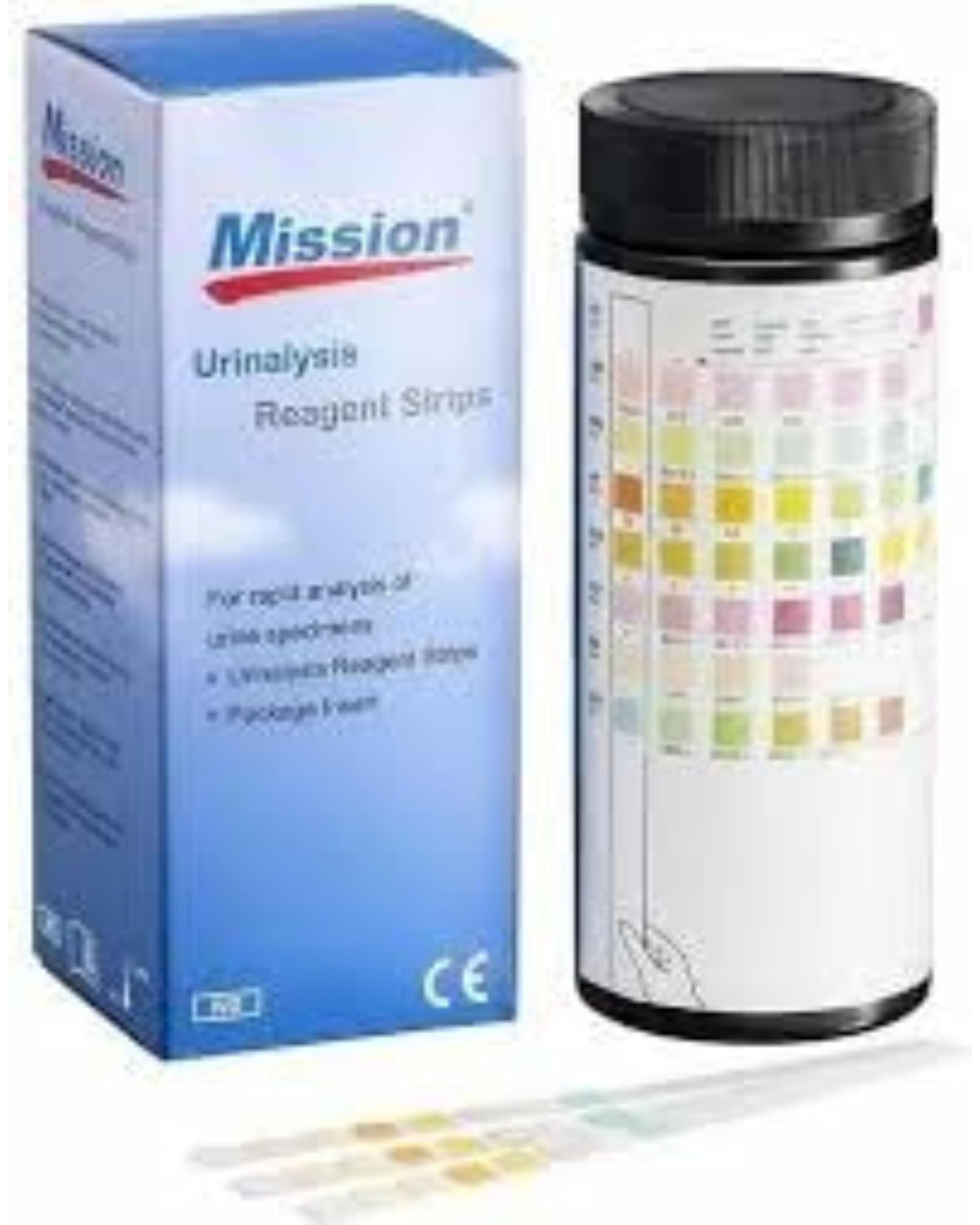 Mission Urine Test Strips, 10 Parameter, Pack of 100 Strips β For Laboratory Use (PACK OF 1-10P) 3