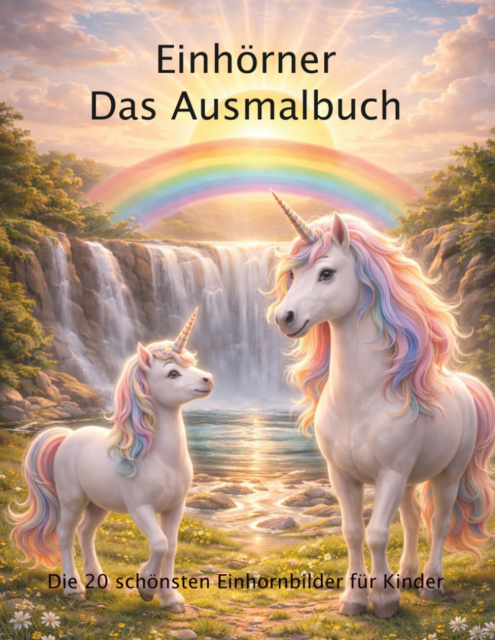 Einhörner - Das Ausmalbuch: Die hübschesten und beliebtesten Einhorn Ausmalbider