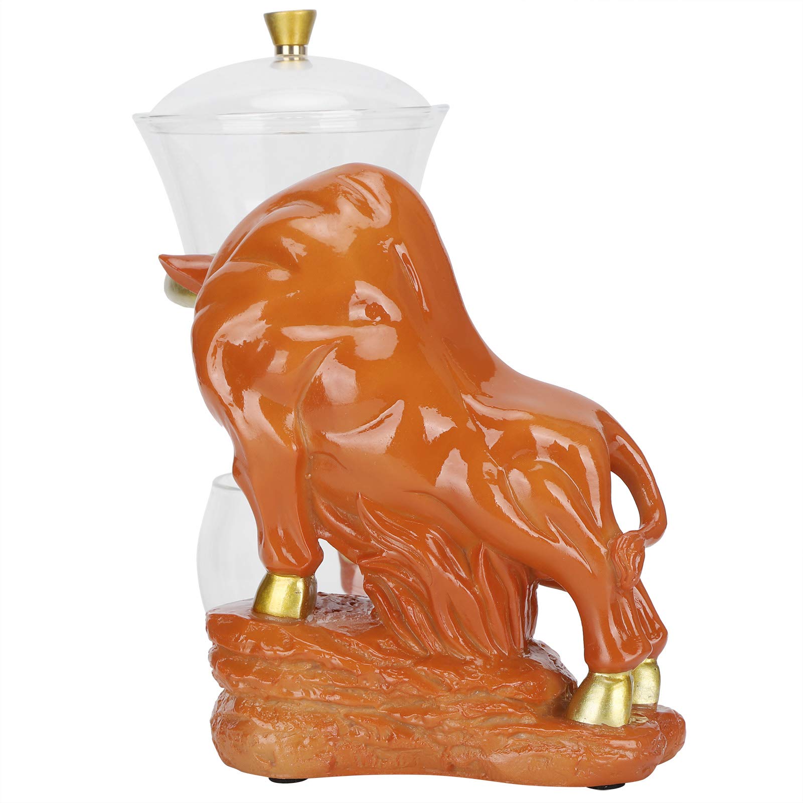 Service à thé Kung Fu théière goutte à goutte verre borosilicate brun