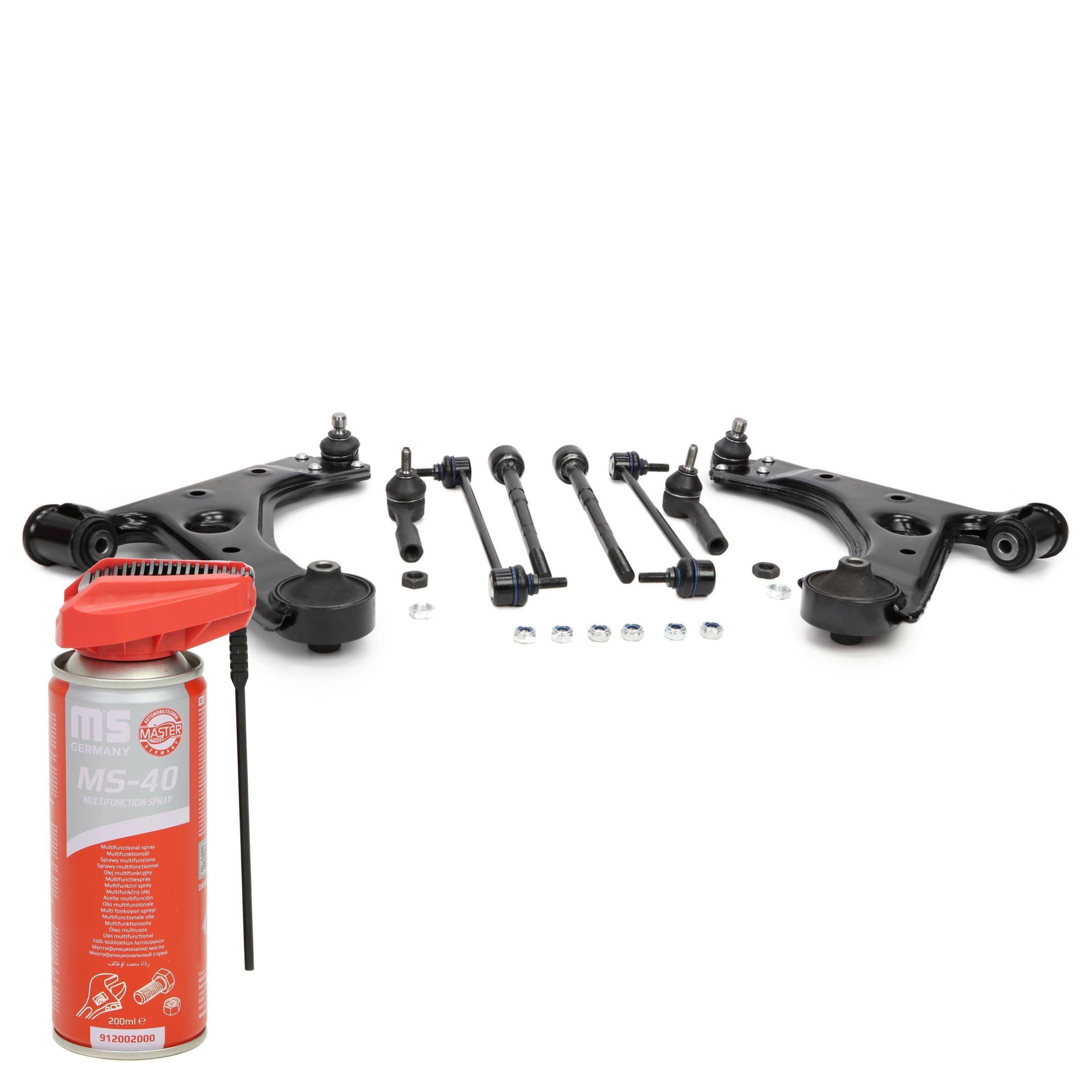 36934/2-KIT-MSP Serie/Kit Kit braccio oscillante Sospensione ruota con snodo portante/di guida con giunto assiale con barra d'accoppiamento Anteriore 200ml